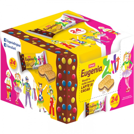 Produse de baza - Biscuiti Eugenia Zurli lapte si cacao 24x36g, 864g