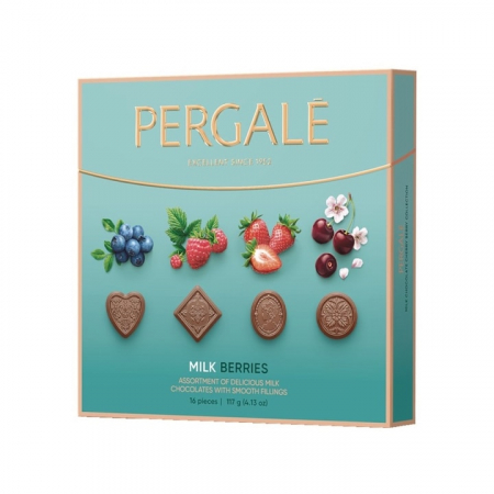 Produse de baza - Bomboane de ciocolata Pergale, 117g
