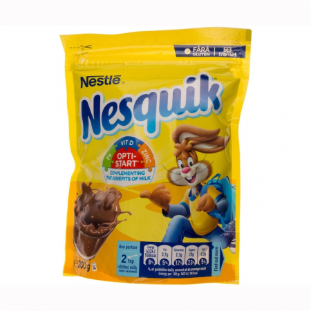 Cafea, ceai și bauturi - Cacao instant cu vitamine si minerale Nesquik Opti-Start, 200g