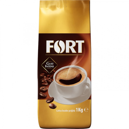 Cafea, ceai și bauturi - Cafea boabe, Fort, 100% Robusta, 1 kg