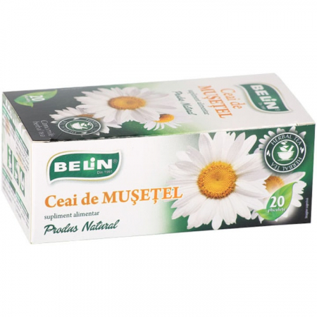 Cafea, ceai și bauturi - Ceai de plante Belin Musetel, 20 plicuri 36 gr.