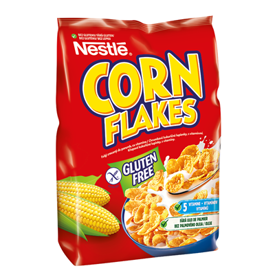 Mic dejun & tartinabile - Cereale integrale fara gluten Corn Flakes, 500 gr.