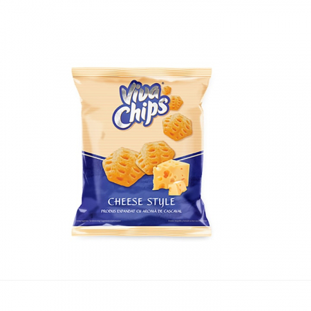 Produse de baza - Chips din Cartofi cu Aroma de Cascaval, 50 g, Viva