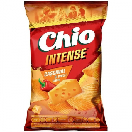 Gustari si rontaieli - Chipsuri Chio intense cu gust de branza picanta 130g