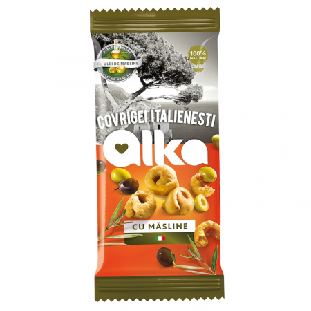 Produse de baza - Covrigei italienesti Alka cu masline 100g