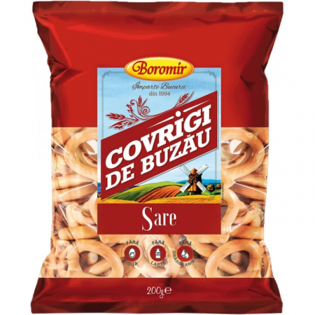 Gustari si rontaieli - Covrigi de Buzau Boromir cu Sare, Cantitate 200 g