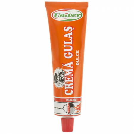 Condimente și sosuri - Crema Gulas Dulce Univer, Tub, 160 g