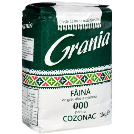 Paste si fainoase - Faina alba de grau superioara, Grania, 1 kg