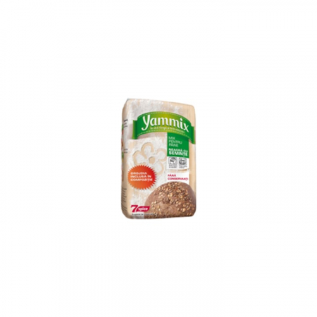 Produse de baza - Faina cu seminte Yammix 500g, grau negru, seminte variate