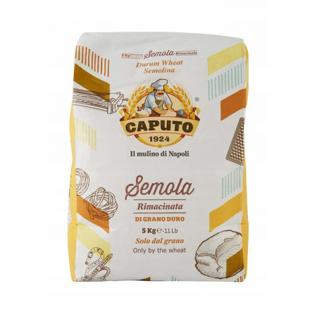 Produse de baza - Faina de grau "Semola di Grano Duro/Rimacinata", Caputo, 5 Kg