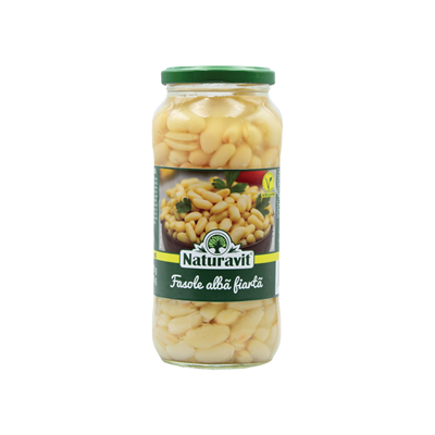 Bacanie - Fasole Alba Fiarta Naturavit, 580 ml