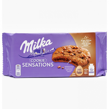 Dulciuri si biscuiti - Fursecuri Sensation cacao si ciocolata Milka 156g