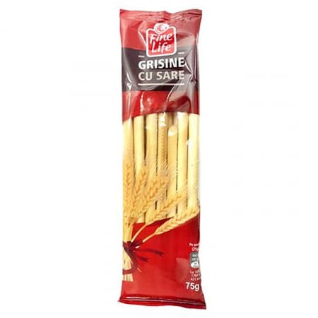 Produse de baza - Grisine cu Sare Fine Life, 75 g