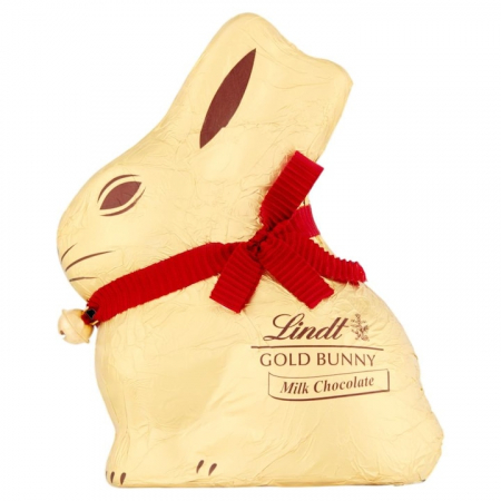 Produse de baza - Iepuras de ciocolata cu lapte, Lindt, 200 g