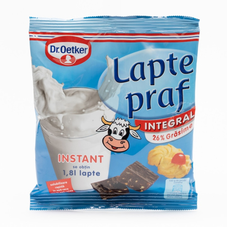 Produse de baza - Lapte praf integral 250g Dr. Oetker