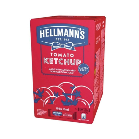 Condimente și sosuri - Mini Ketchup Hellmann's, 198 x 10 ml