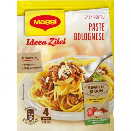 Condimente și sosuri - Mix de condimente pentru paste Bolognese Maggi Idea Zilei, 49g