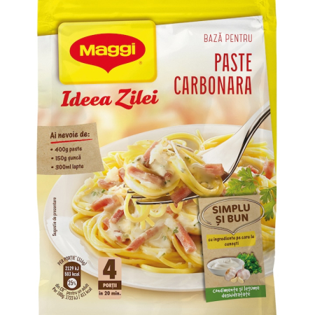 Condimente și sosuri - Mix de condimente pentru paste Carbonara Maggi Idea Zilei, 40g