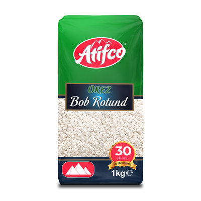 Produse de baza - Orez cu bob rotund, Atifco, 1kg