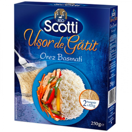 Bacanie - Orez usor de gatit basmati, Riso Scotti, 2x125g
