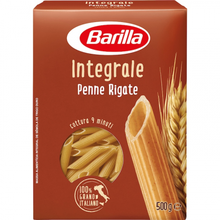 Produse de baza - Paste lungi integrale penne rigate Barilla, 500g