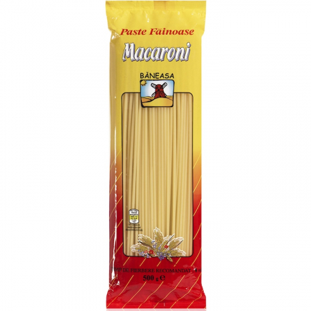 Produse de baza - Paste maccaroni Baneasa, 500 g