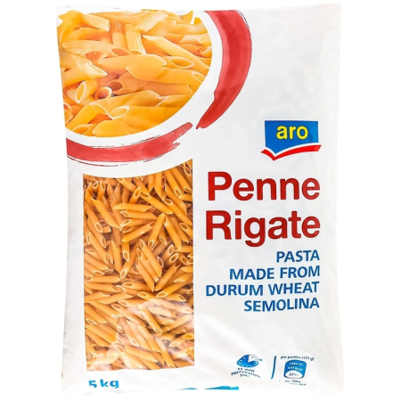Bacanie - Paste Penne rigate, Aro, 5 kg
