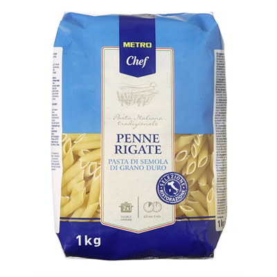 Bacanie - Paste Penne Rigate, Metro Chef, 1 Kg