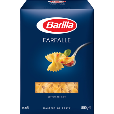 Bacanie - Paste scurte farfalle n65 Barilla, 500g