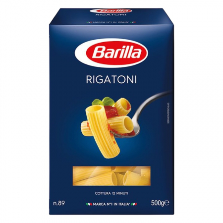 Produse de baza - Paste scurte rigatoni n89 Barilla, 500g
