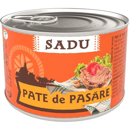 Produse de baza - Pate de pasare Sadu, 200g