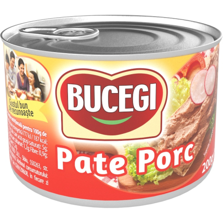 Bacanie - Pate porc Bucegi, 200g