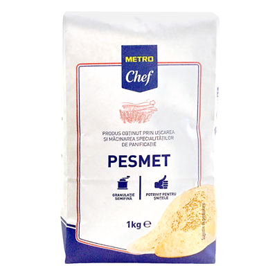 Produse de baza - Pesmet Metro Chef, 10x1 Kg, alb, textura aerata