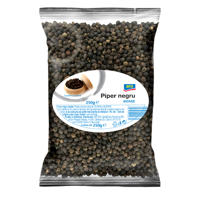 Bacanie - Piper negru boabe, Aro, 250 gr