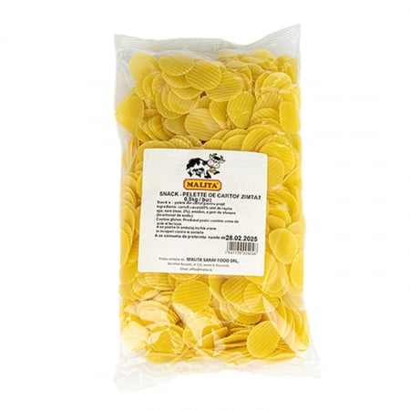 Produse de baza - Snack pelete de cartofi striati, Malita, 500g