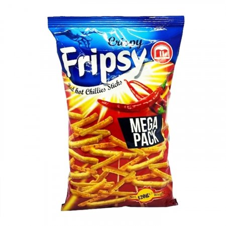 Produse de baza - Snacksuri Fripsy cu aroma de chilli 120gr, 10 buc