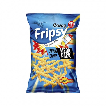 Gustari si rontaieli - Snacksuri Fripsy cu aroma de sare 120gr, 10 buc