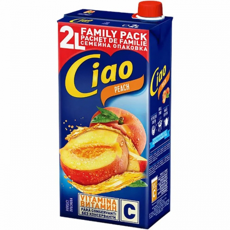 Produse de baza - Suc de piersici, Ciao, 2 l