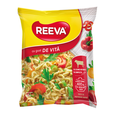 Bacanie - Supa Instant cu Taitei si Gust de Vita REEVA, Cantitate 85 g