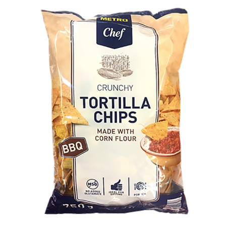Produse de baza - Tortilla chips cu Barbeque, Metro Chef, 750 g
