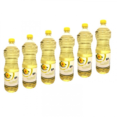 Produse de baza - Ulei de Floarea Soarelui Aro, 1 l, 6 Buc/bax