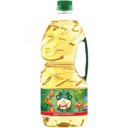 Produse de baza - Ulei de floarea soarelui cu vitamina D Untdelem de la Bunica, 1.8l