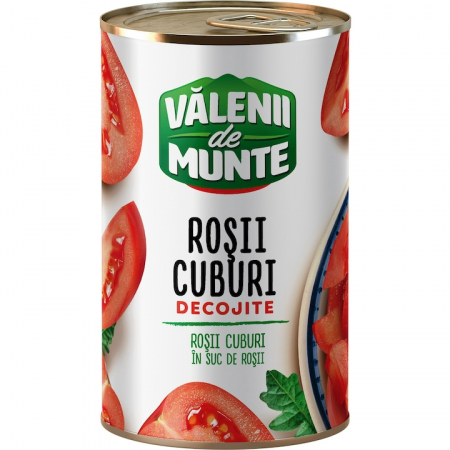 Produse de baza - Valenii de munte rosii cuburi, 3x400g