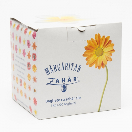 Bacanie - Zahar cristal alb baghete 200x5g Margaritar, 1kg
