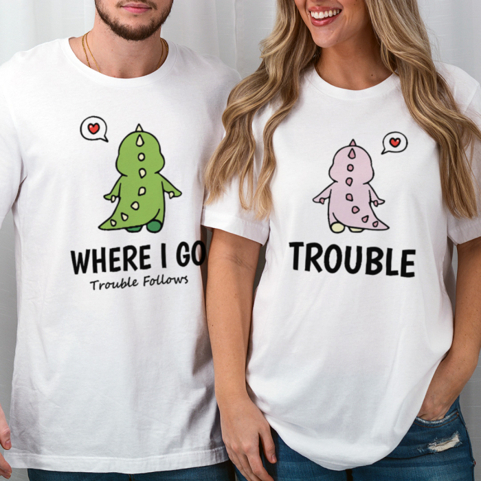 Set Cuplu Trouble Follows [1]