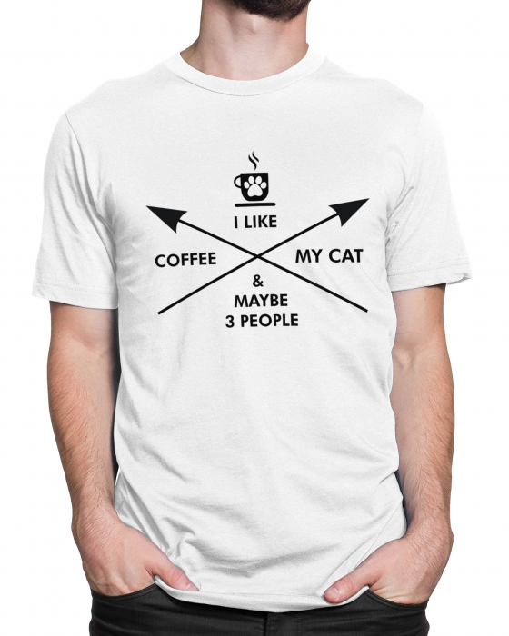 Tricou Barbat Coffee and My Cat [2]