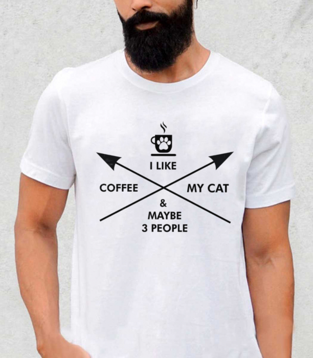Tricou Barbat Coffee and My Cat [1]