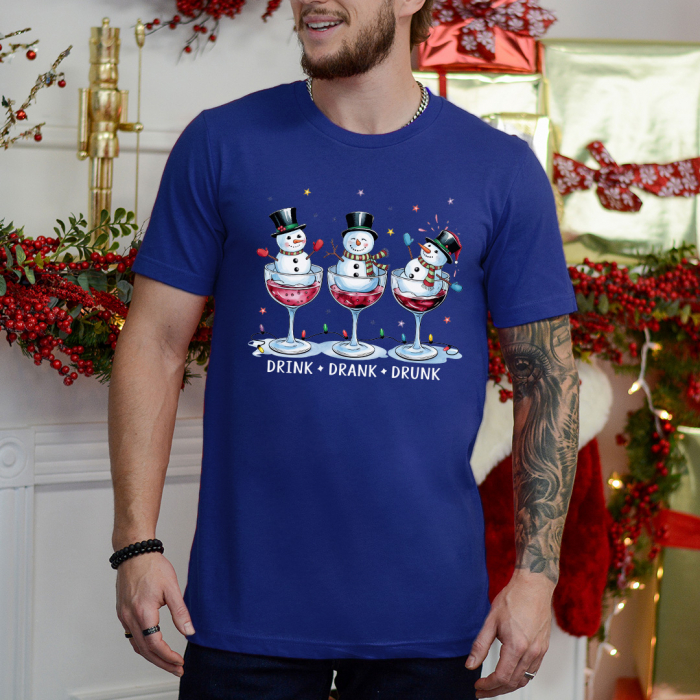 Tricou Barbat Snowman Drinks [1]