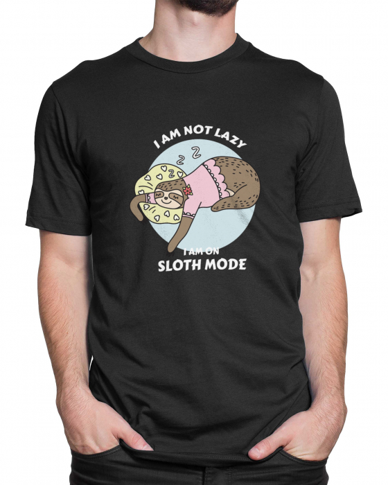 Tricou Barbat Negru Sloth Mode [2]