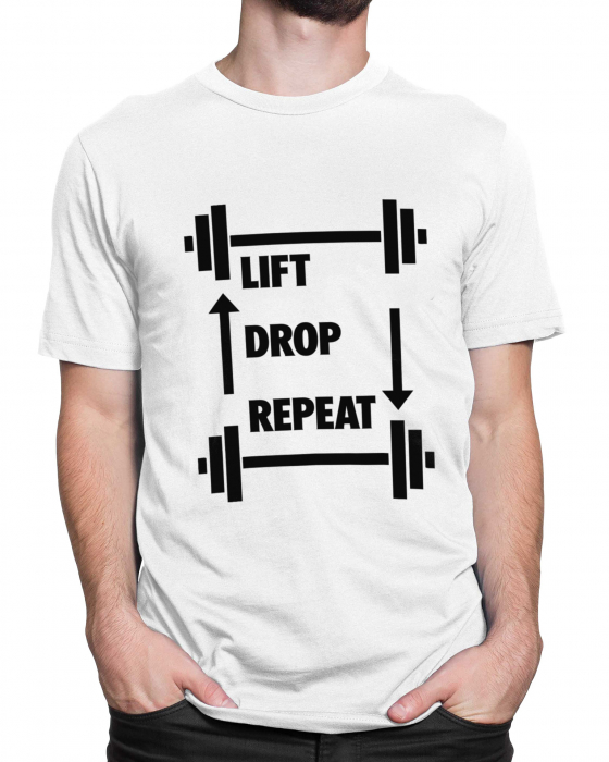 Tricou Barbat Lift Drop Repeat [2]